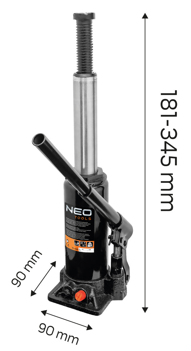 Zdvihák hydraulický stípikový 2 t, 180-345 mm od NEO TOOLS nájdeš na naravis.sk