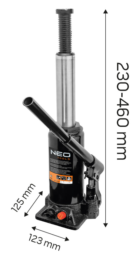 Zdvihák hydraulický stípikový 10 t, 230-460 mm od NEO TOOLS nájdeš na naravis.sk