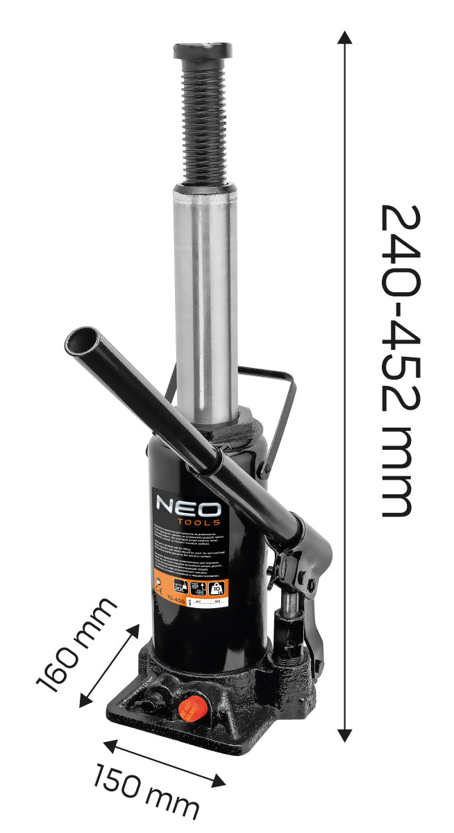 Zdvihák hydraulický stípikový 20 t, 240-452 mm od NEO TOOLS nájdeš na naravis.sk
