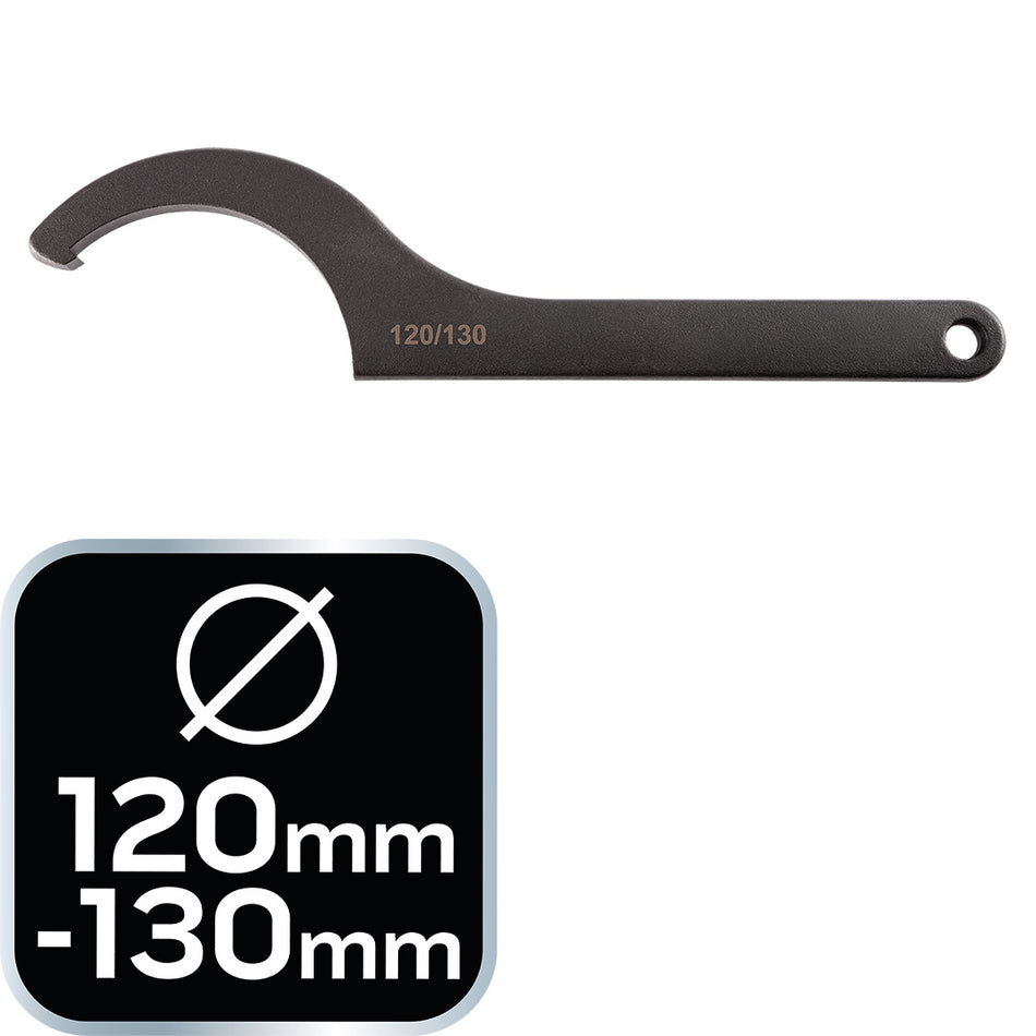 Hákový kľúč, veľkosť 120-130 mm od NEO TOOLS nájdeš na naravis.sk