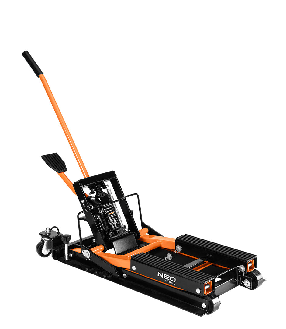 Mobilný hydraulický zdvihák pre štvorkolky a motocykle. Nosnosť 680 kg od NEO TOOLS nájdeš na naravis.sk