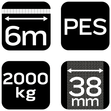 Upevňovací popruh s račňou 38 mm x 6 m, odolnosť 2000 kg PES od NEO TOOLS nájdeš na naravis.sk