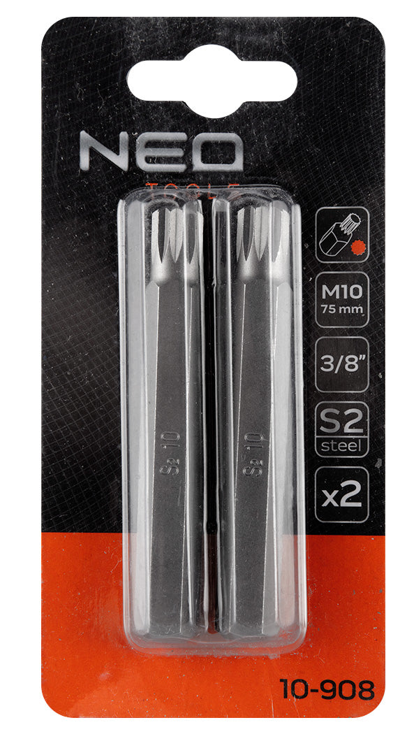 Koncovka Spline M10 x 75 mm, S2 x 2 ks. od NEO TOOLS nájdeš na naravis.sk