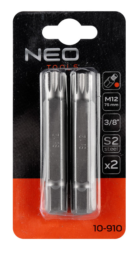 Koncovka Spline M12 x 75 mm, S2 x 2 ks. od NEO TOOLS nájdeš na naravis.sk