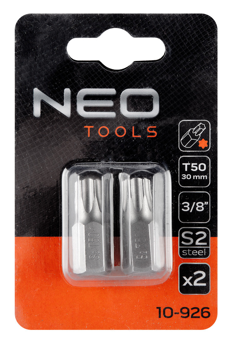 Koncovka TORX T50 x 30 mm, S2 x 2 ks. od NEO TOOLS nájdeš na naravis.sk
