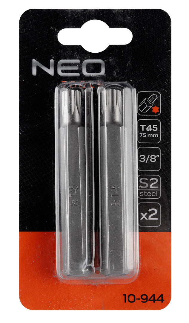 Koncovka TORX T45 x 75 mm, S2 x 2 ks. od NEO TOOLS nájdeš na naravis.sk