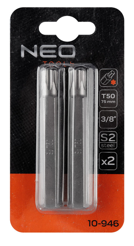 Koncovka TORX T50 x 75 mm, S2 x 2 ks. od NEO TOOLS nájdeš na naravis.sk