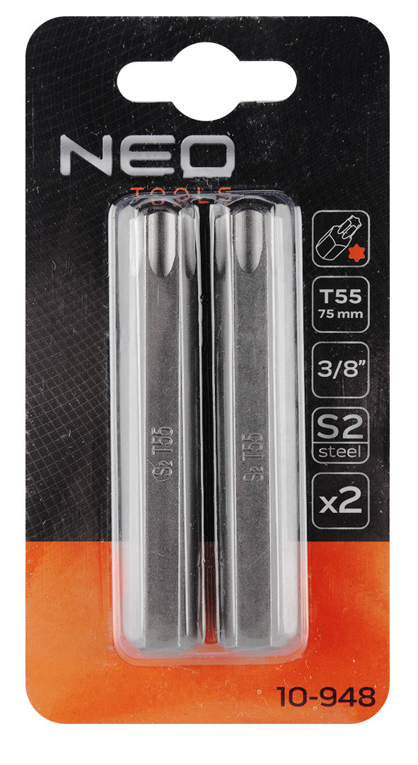 Koncovka TORX T55 x 75 mm, S2 x 2 ks. od NEO TOOLS nájdeš na naravis.sk
