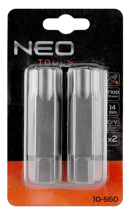Koncovka TORX T100 x 75 mm, S2 x 2 ks. od NEO TOOLS nájdeš na naravis.sk