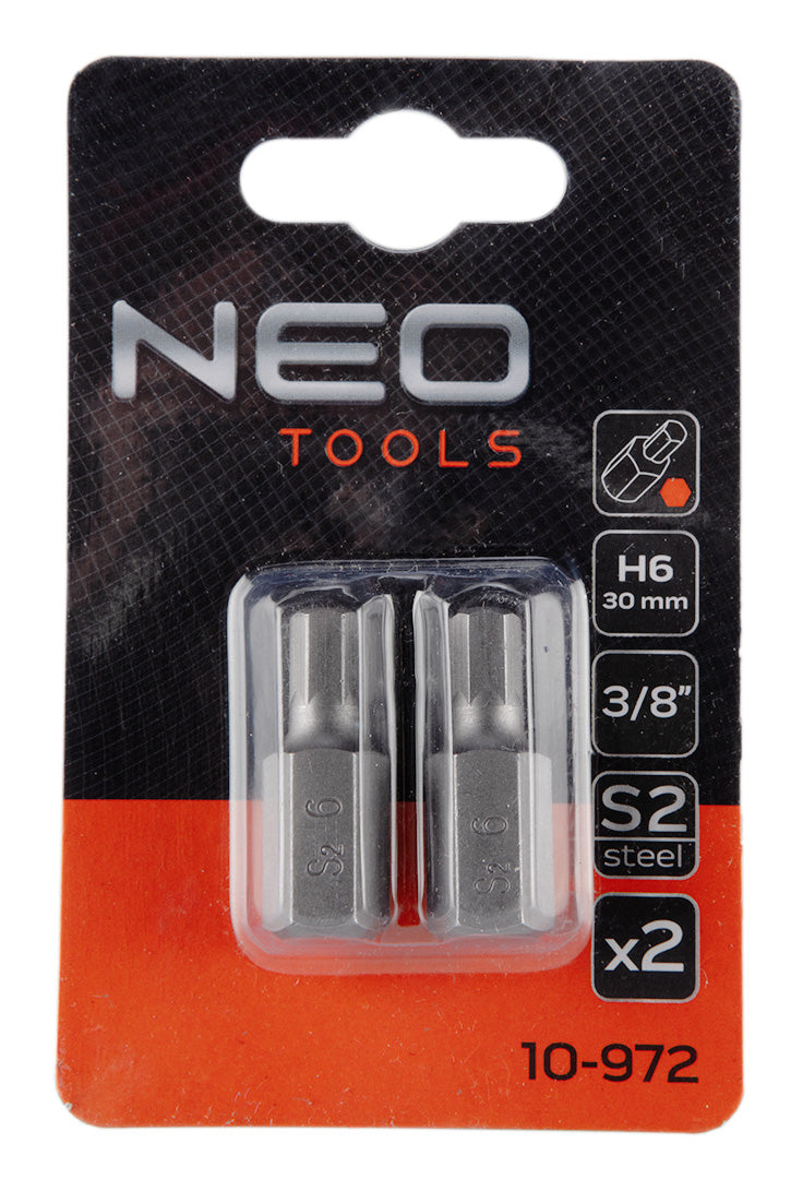 Koncovka HEX 6 x 30 mm, S2 x 2 ks. od NEO TOOLS nájdeš na naravis.sk