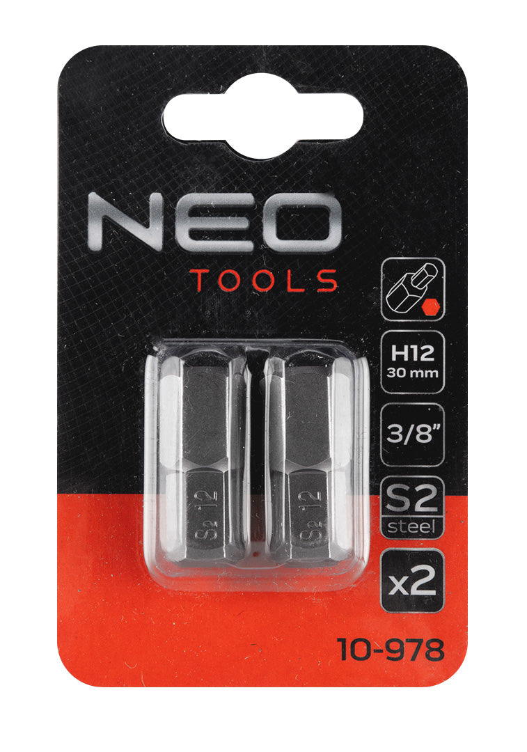 Koncovka HEX 12 x 30 mm, S2 x 2 ks. od NEO TOOLS nájdeš na naravis.sk