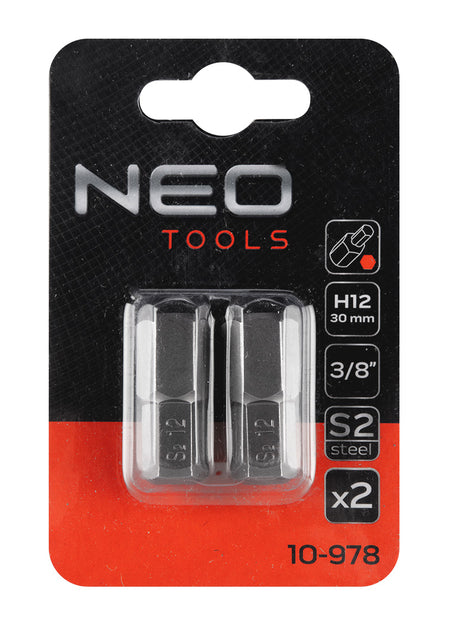 Koncovka HEX 12 x 30 mm, S2 x 2 ks. od NEO TOOLS nájdeš na naravis.sk