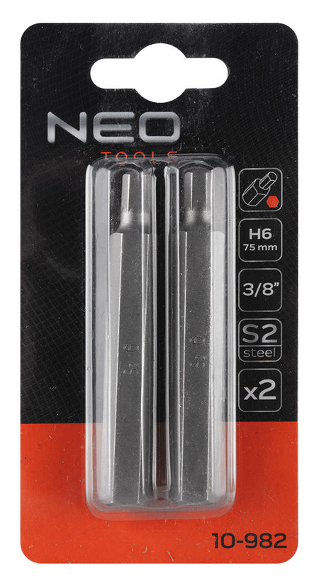 Koncovka HEX 6 x 75 mm, S2 x 2 ks. od NEO TOOLS nájdeš na naravis.sk