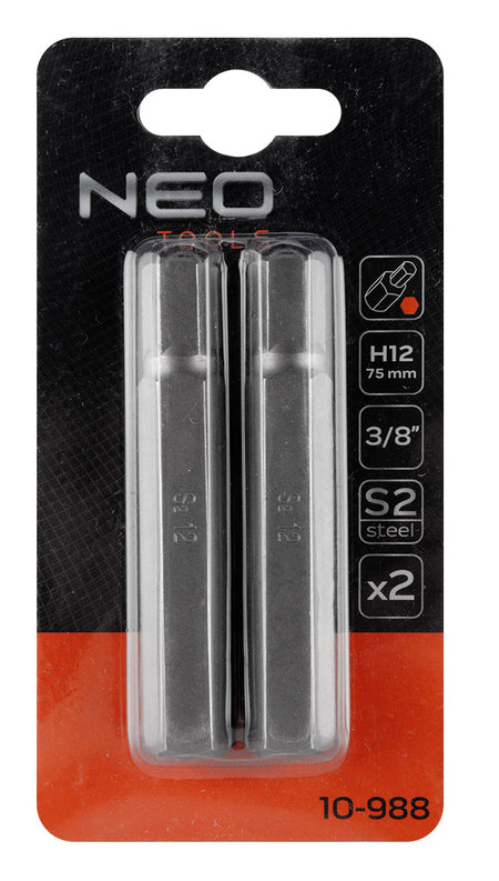 Koncovka HEX 12 x 75 mm, S2 x 2 ks. od NEO TOOLS nájdeš na naravis.sk