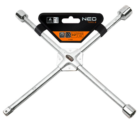 Kľúč na kolesá, krížový spevnený, 17 x 19 x 22 x 1/2" mm od NEO TOOLS nájdeš na naravis.sk