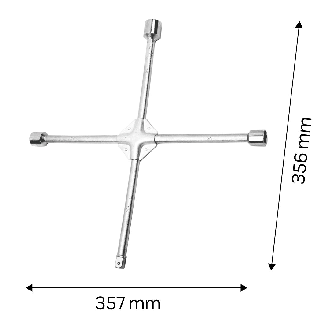 Kľúč na kolesá, krížový spevnený, 17 x 19 x 22 x 1/2" mm od NEO TOOLS nájdeš na naravis.sk