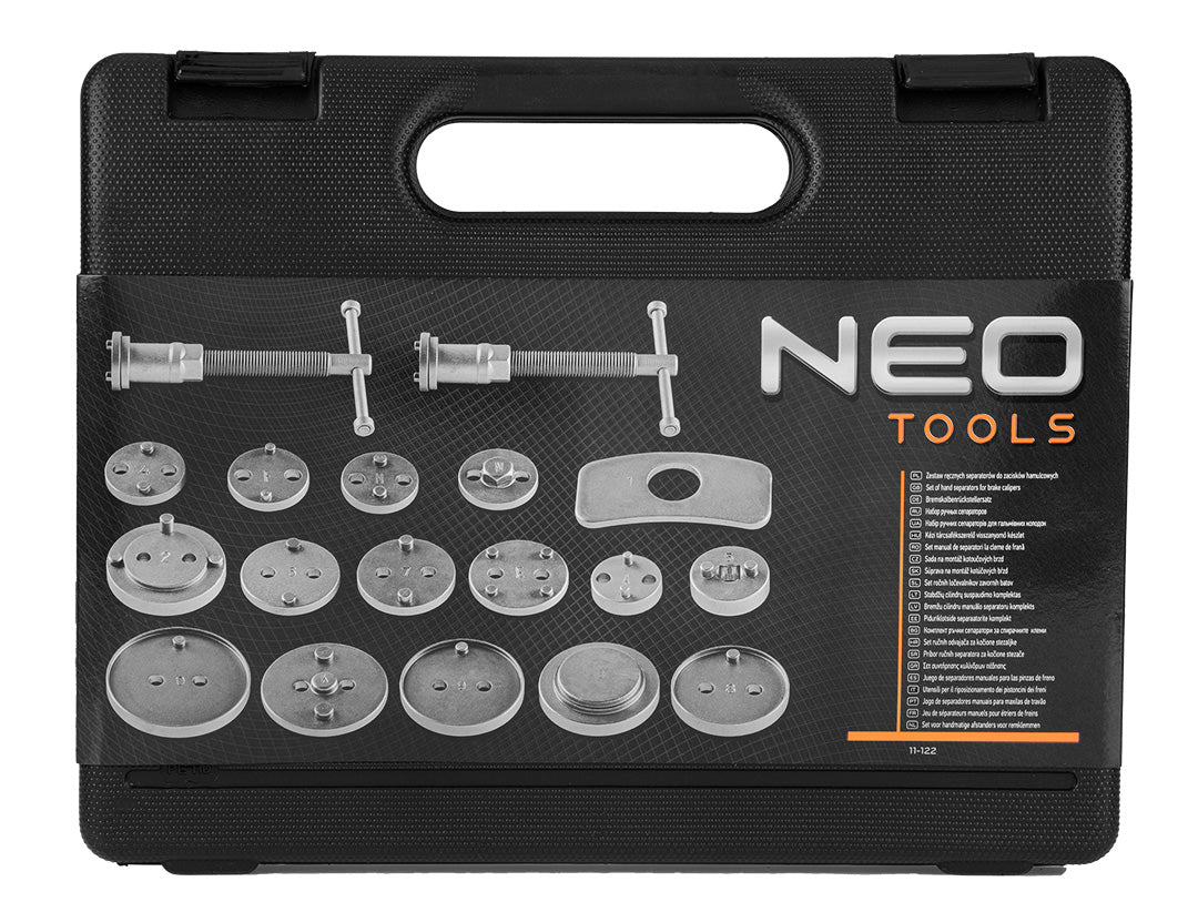 Súprava na montáž kotúčových bŕzd 18 ks od NEO TOOLS nájdeš na naravis.sk