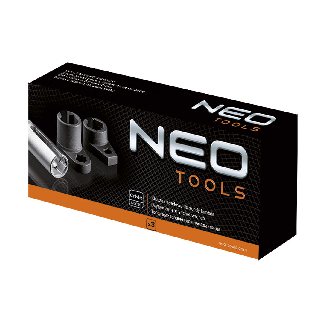 Nástavcove kľúče na lambda sondu, 3 ks od NEO TOOLS nájdeš na naravis.sk