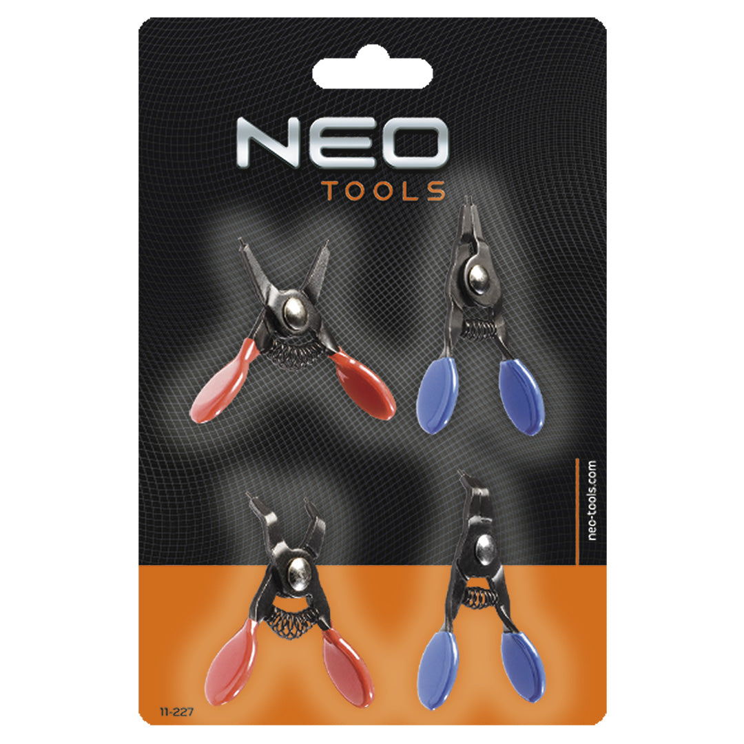 Súprava mini klieští na poistné krúžky od NEO TOOLS nájdeš na naravis.sk