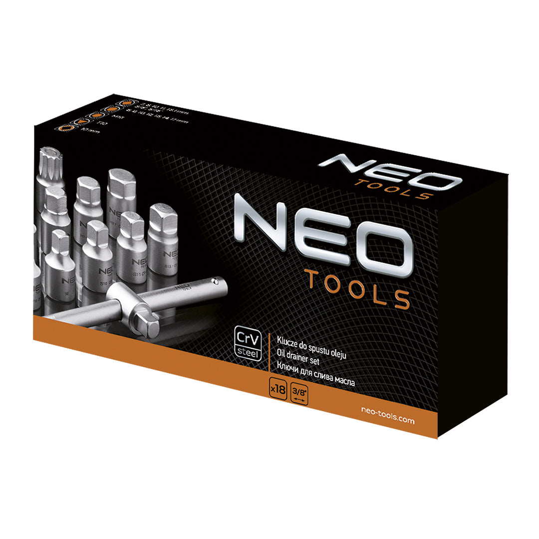 Olej odkvapkávač sada 18ks, 3/8 " od NEO TOOLS nájdeš na naravis.sk