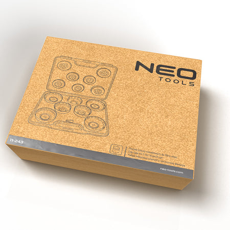 Súprava nástavcových kľúčov na olejový filter 16 ks od NEO TOOLS nájdeš na naravis.sk