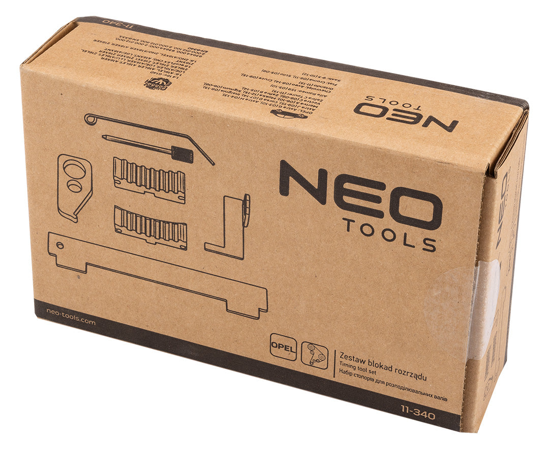 Súprava blokovania vačkového hriadeľa OPEL 1.4-1.8 16V od NEO TOOLS nájdeš na naravis.sk