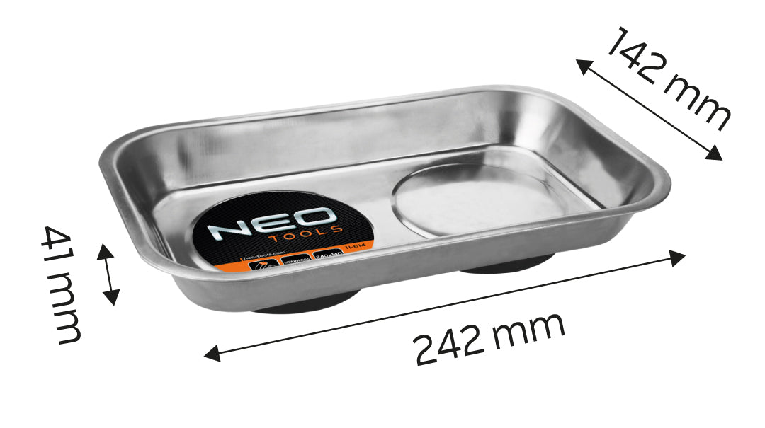 Miska magnetická obdĺžniková 245 x 145 mm od NEO TOOLS nájdeš na naravis.sk