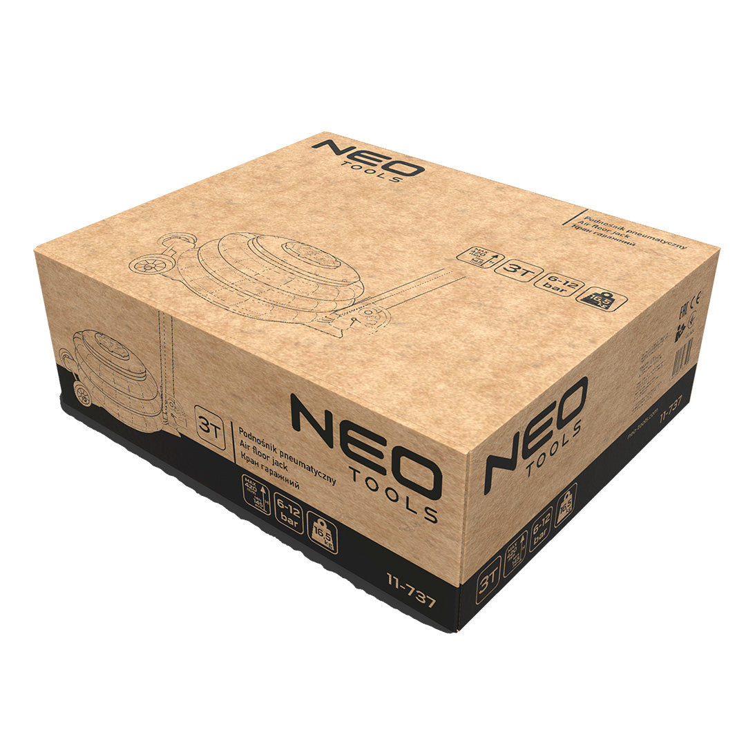 Pneumatický zdvihák 3T, výška 145-420 mm od NEO TOOLS nájdeš na naravis.sk