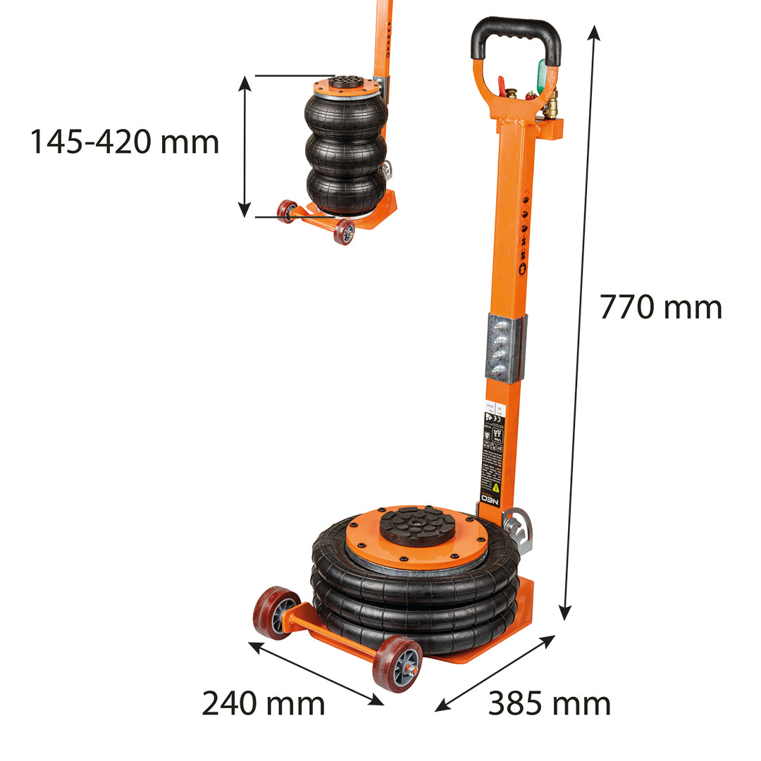 Pneumatický zdvihák 3T, výška 145-420 mm od NEO TOOLS nájdeš na naravis.sk