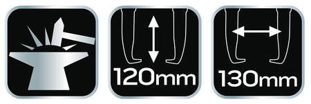 Dvojramenný vyťahovač ložísk, 120 x 130 mm od NEO TOOLS nájdeš na naravis.sk