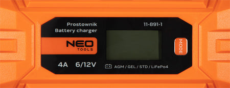 Automatický usmerňovač 4A/70W, 3-120Ah, pre kyslé / AGM / GEL batérie od NEO TOOLS nájdeš na naravis.sk