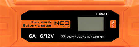 Automatický usmerňovač 6A/100W, 3-150Ah, pre kyslé / AGM / GEL batérie od NEO TOOLS nájdeš na naravis.sk
