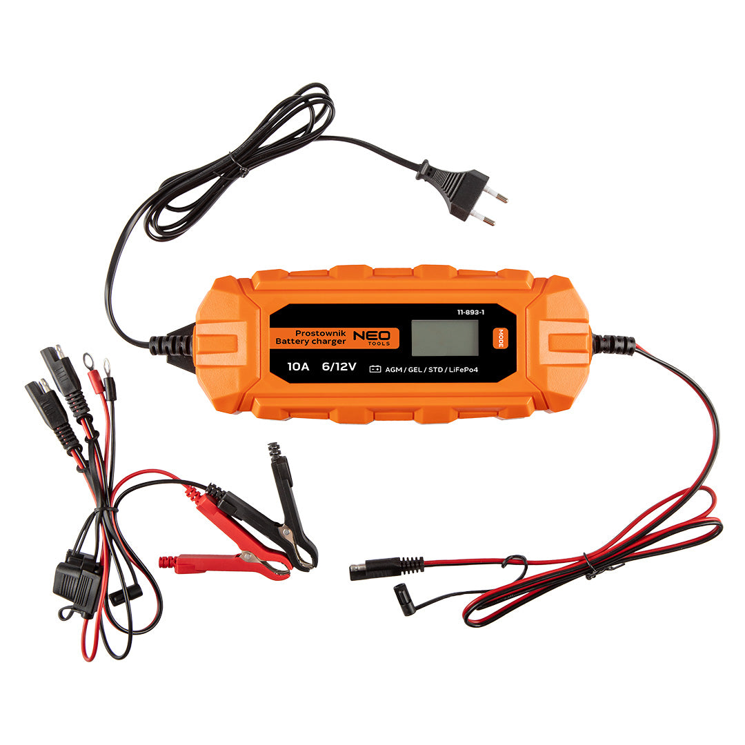 Automatický usmerňovač 10A/160W, 3-200Ah, pre kyslé / AGM / GEL batérie od NEO TOOLS nájdeš na naravis.sk