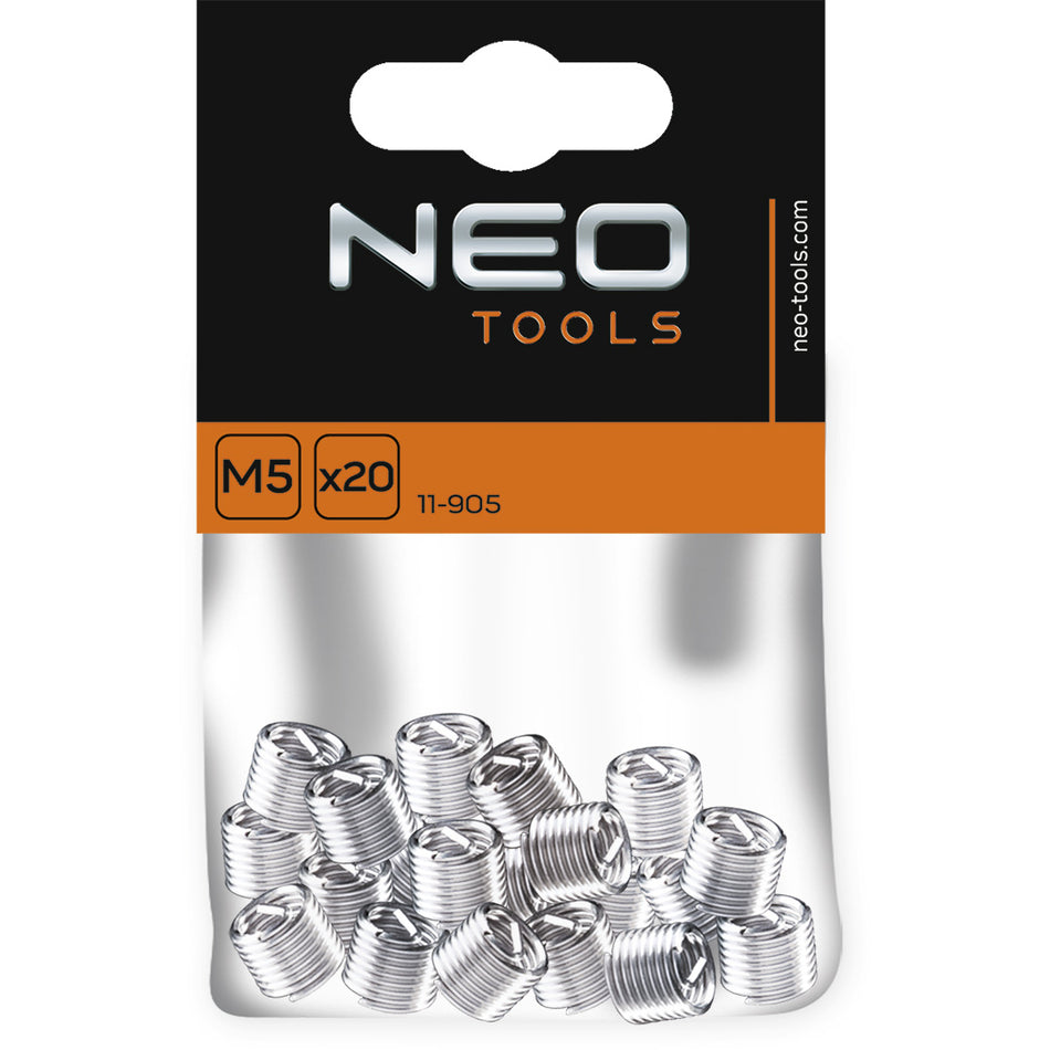 Opravu závitov Vložky M5 , 20 ks od NEO TOOLS nájdeš na naravis.sk
