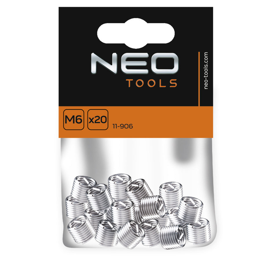 Vložky na opravu závitov M6 , 20 ks od NEO TOOLS nájdeš na naravis.sk
