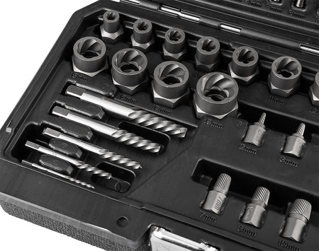 sada na zlomené skrutky (s vrtákmi a vyťahovačom skrutiek), 40 kusov od NEO TOOLS nájdeš na naravis.sk