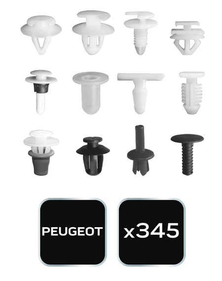 Súprava sponiek do auta, 345 ks, Peugeot od NEO TOOLS nájdeš na naravis.sk