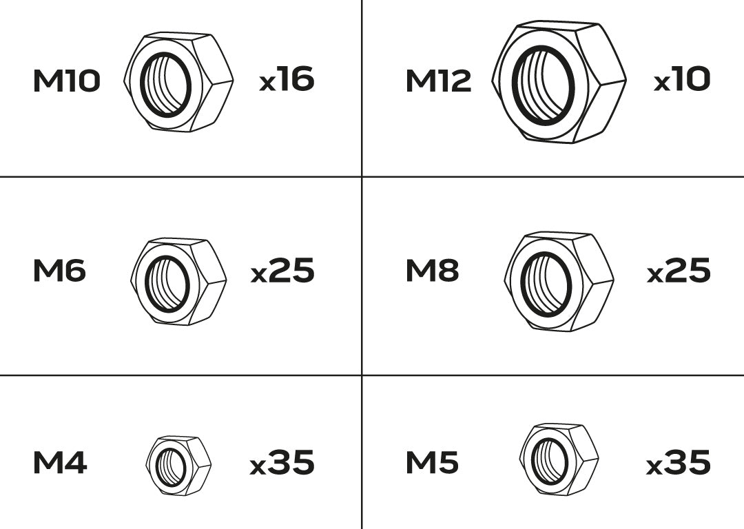 Samosvorné matice, 146 ks od NEO TOOLS nájdeš na naravis.sk