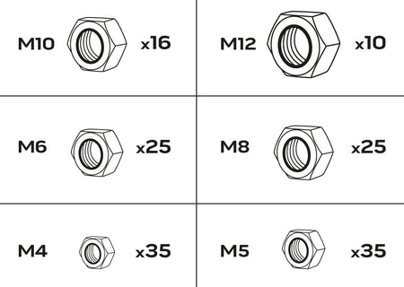 Samosvorné matice, 146 ks od NEO TOOLS nájdeš na naravis.sk