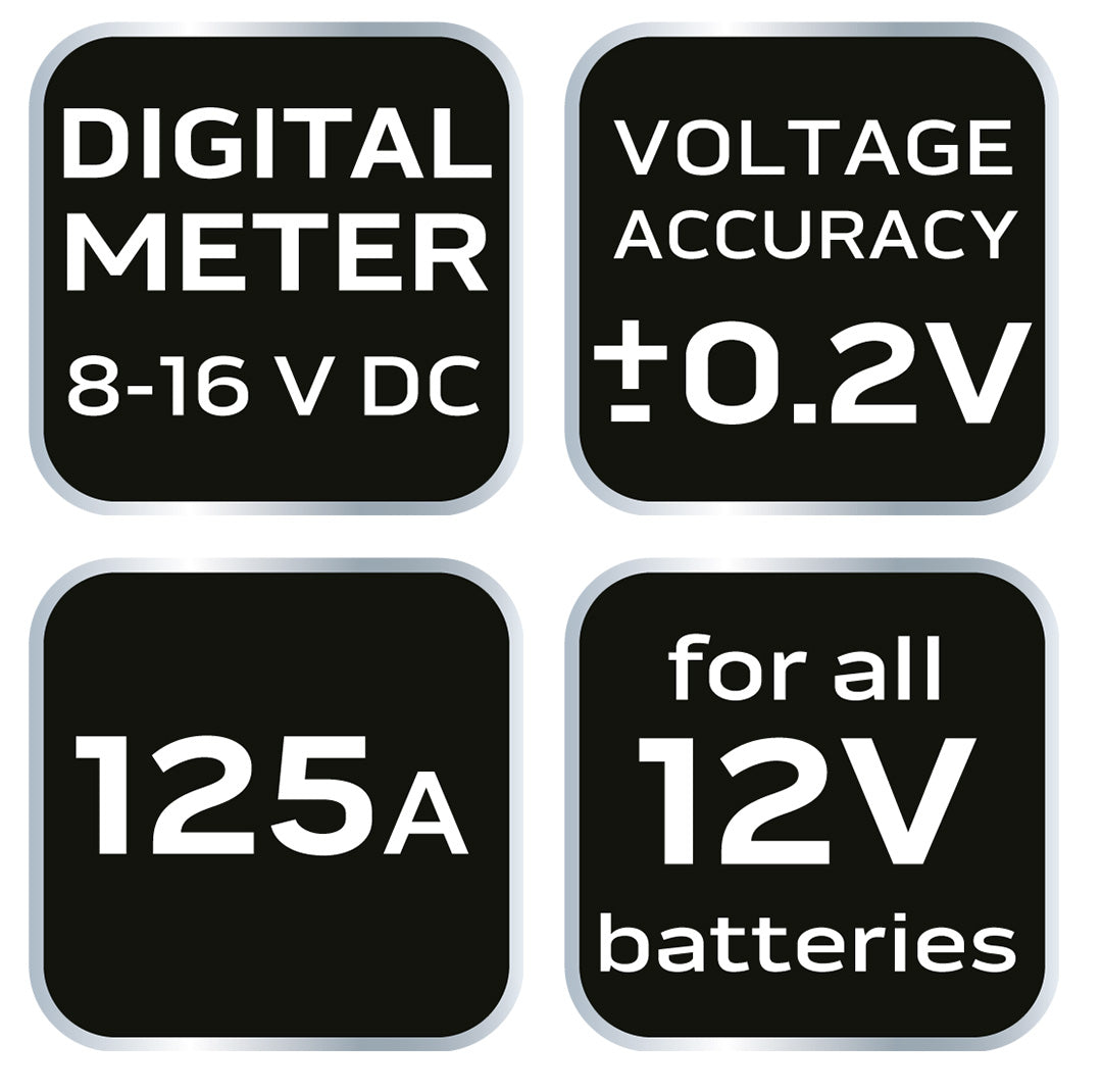 Skúšačka batérií 125 A 12 V - digitálna od NEO TOOLS nájdeš na naravis.sk