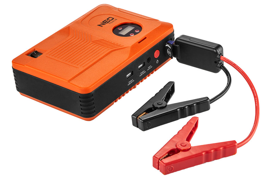 Jump štartér, power banka - 14 Ah, kompresor 3.5BAR, baterka od NEO TOOLS nájdeš na naravis.sk