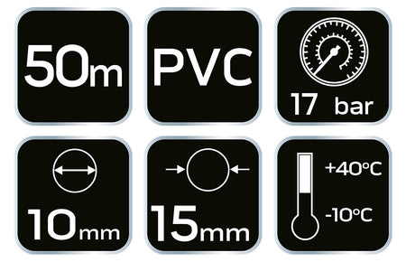 Vystužené hadice 10 x 15 mm, 50 m od NEO TOOLS nájdeš na naravis.sk