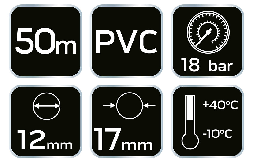 Vystužené hadice, 12 x 17 mm, 50 m od NEO TOOLS nájdeš na naravis.sk