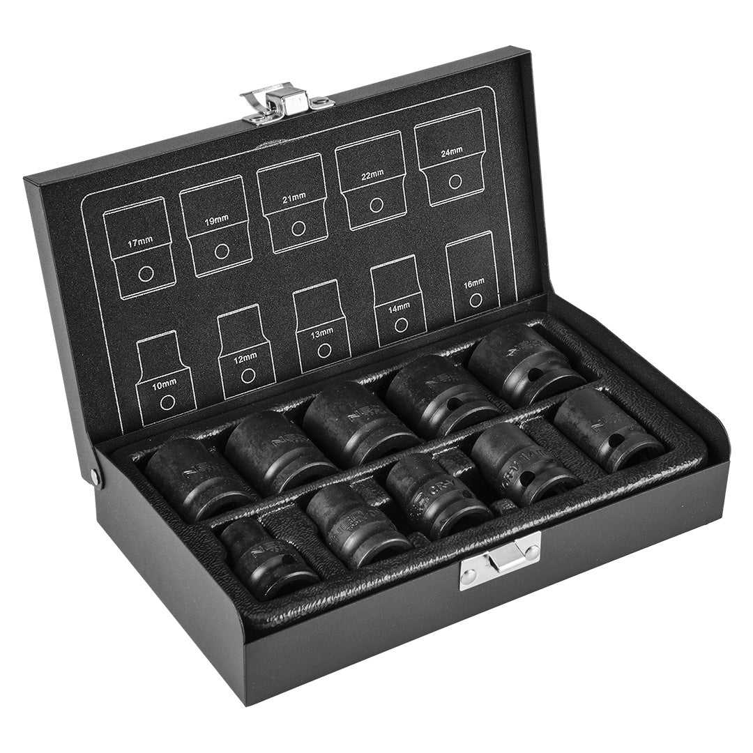 Sada nástrčných kľúčov 1/2", 10-24 mm, 10 diel od NEO TOOLS nájdeš na naravis.sk
