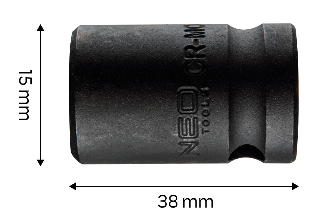 Príklepový nástavec 1/2", 15 x 38 mm, Cr-Mo od NEO TOOLS nájdeš na naravis.sk