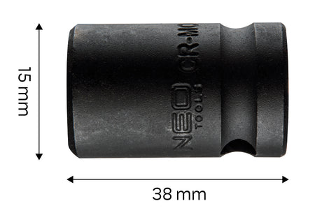 Príklepový nástavec 1/2", 15 x 38 mm, Cr-Mo od NEO TOOLS nájdeš na naravis.sk