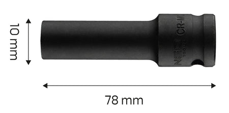 Príklepový nástavec 1/2" dlhý , 10 x 78 mm, Cr-Mo od NEO TOOLS nájdeš na naravis.sk