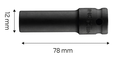Príklepový nástavec 1/2" dlhý , 12 x 78 mm, Cr-Mo od NEO TOOLS nájdeš na naravis.sk