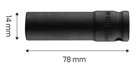 Príklepový nástavec 1/2" dlhý , 14 x 78 mm, Cr-Mo od NEO TOOLS nájdeš na naravis.sk