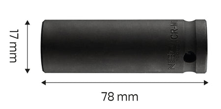 Príklepový nástavec 1/2" dlhý , 17 x 78 mm, Cr-Mo od NEO TOOLS nájdeš na naravis.sk